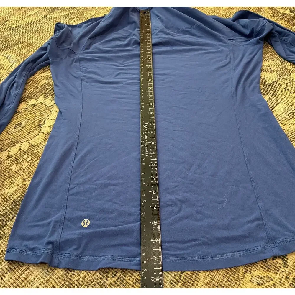 Lululemon Rulu Half Zip Pullover Sweater Sapphire Blue Men's Size S